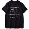 Math T Shirt All You Needs Is Love Nerd RoUnisextic Inspired Design Sweatshirtd Black EU Size Premium Cotton Tshirt Unisex