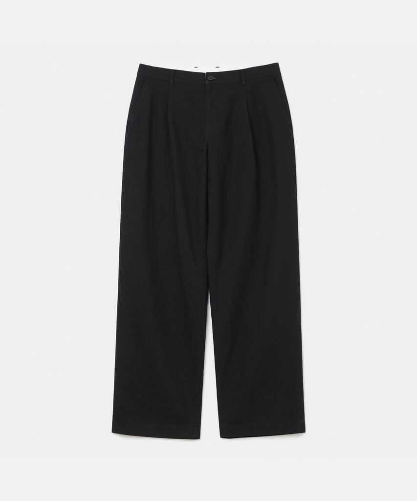 UNIFORM BRIDGE One Tuck Sports Pants Black