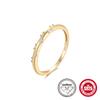 Simple S925 Sterling Silver Personalized Moissanite Second Diamond Pen With Diamonds Classic Light Luxury Women'S Wedding Ring Ring