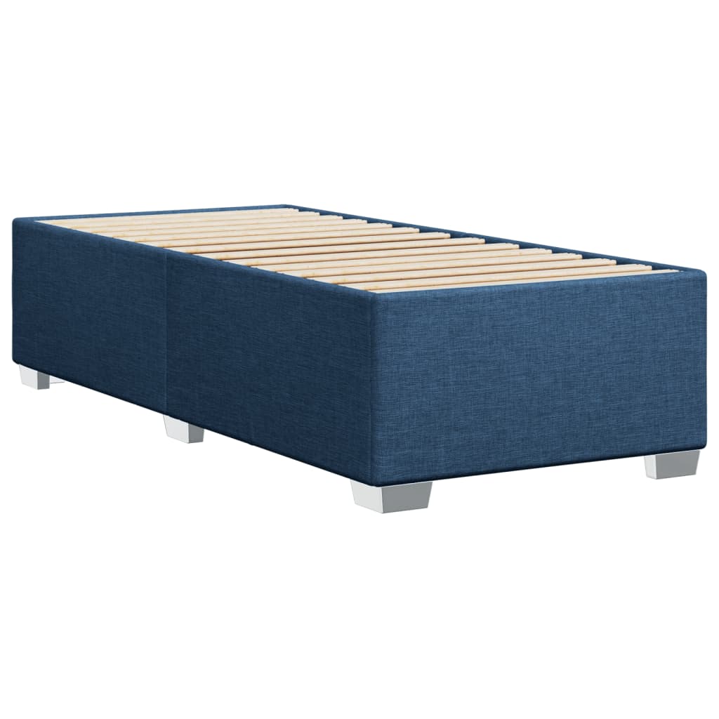Vidaxl Continental Bed With Mattress, Blue, Fabric 100X200 Cm