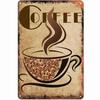 Kaffee Metallblechschild Vintage Kunst Wandposter Wanddekoration für Garage inAluminiumblechschild
