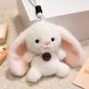 Plush Toy Keychain, Pink Pig Panda Capybara Plushie, Penguin Fox Bag Charm, Cute Cartoon Animal Keychain