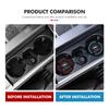 BBGR3 2PCS Car Coaster Silicone Water Cup Slot Non-Slip Mat PVC Pads For Opel Insignia Corsa Zafira Mokka Grandland Antara Ampera
