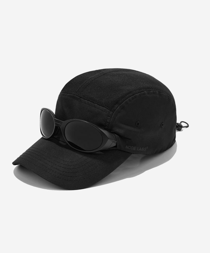NODE LABS Dev:1 Sunglasses Cut Mesh Ball Cap_Black