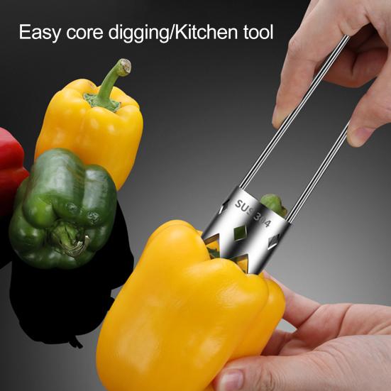 Fruit Corer Stainless Steel Core Remover for Apples Pears Peaches Dual Size Design Easy To Clean Kitchen Gadget