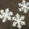 3 Pcs White Snowflake Artificial Christmas Festival Party Home Decor Ornaments AVE