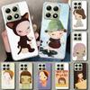 Y-Yoshitomo Nara Phone Case Cover for Xiaomi Redmi Note 15 14 13 12 11 Pro Plus 14S 12S 11S 11T 11E 10S 10 Customized Fundas Red