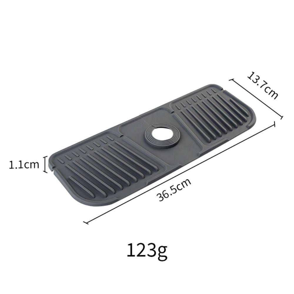 Durable Silicone Faucet Mat Faucet accessories Black/Grey Sink Splash Pad Splash proof Countertop Protector Kitchen Bathroom