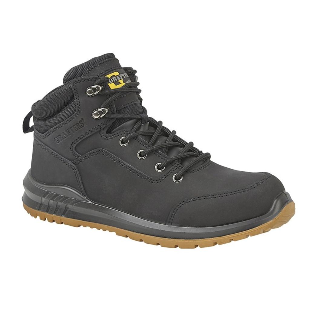 Grafters Herren Aktions Nubuk Sicherheits Knöchelboots