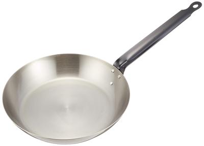 Endo Shoji TKG Żelazna patelnia 26cm Średnica wewnętrzna x Głębokość 260 x 49 Średnica dna 185 Grubość blachy Długość rączki 250 Masa Kompatybilna z IH The