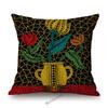 Modern Polka Dots Art Flower Vase Butterfly Pumpkin Yayoi Kasuma Japanese Style Cotton Linen Sofa Pillow Case Car Cushion Cover