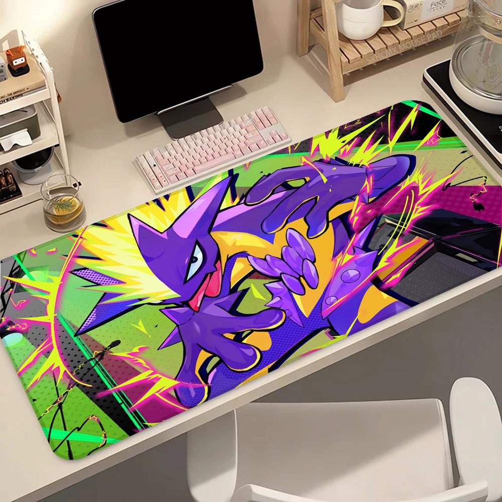 Anime Mouse Pad Colorful Gamer Cabinet P-pokemon Toxtricity Mousepad Keyboard Rug Laptop Gaming Accessories Rubber Desk Mat