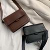 SCIONE Bags Women's New Casual All-match Simple Autumn and Winter One Shoulder Messenger Retro Port Style Small Square Bag