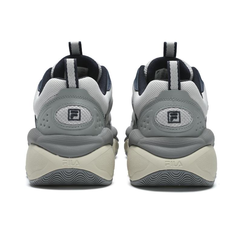 FILA Pease Synthetic Leather Pea Shoes Classic Versatile Low-Top Casual Shoes Men sneaker Gray F12M441117FAL