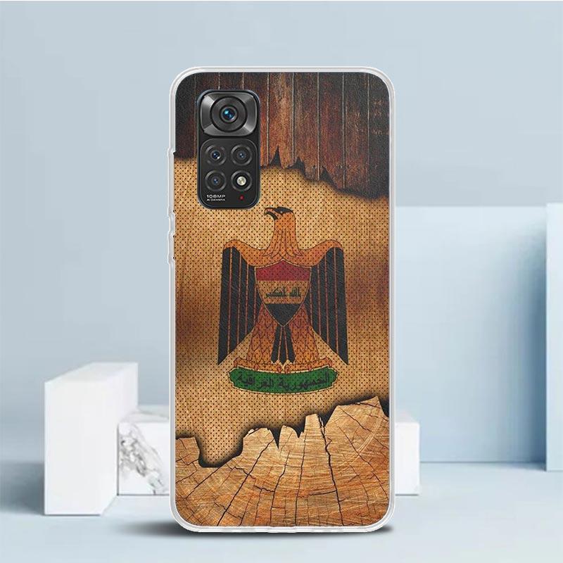 Irak Irak Nationalflagge Handyhülle Für Xiaomi Redmi Note 15 14 14S 13 12S 12 Pro Plus 11S 11 11T 11E 10S 10 + Weiche TPU Rückseite Abdeckung