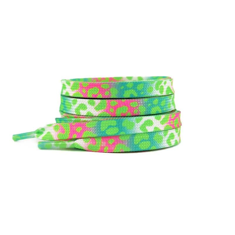 1Pair Colorful Leopard Shoelace AF1 Sneakers Flats Shoes Laces Fashion High Quality Shoelace 120/140/160CM Shoes Accessories