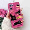 For Oppo Reno7 5G Casing Cute Cat Flower Painted Cover Soft Fundas Phone Case For Oppo Find X5 FindX5 Lite Reno 7 5G Back Cover