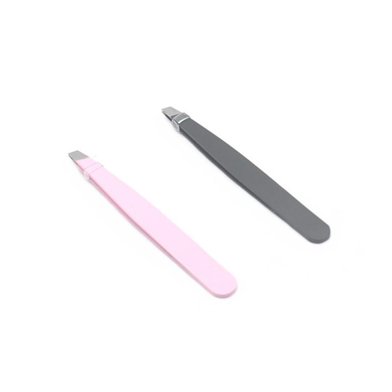 1 ks pinzeta na obočie Hair Beauty Tilt Puller Nerezový zastrihávač obočia Clip Pro Nástroj na odstraňovanie chĺpkov Ploché hroty TSLM