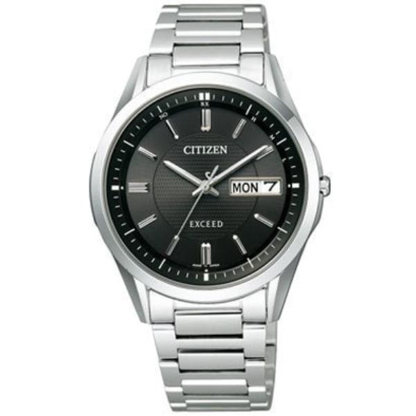 Citizen Men's AT6030-51E ( Watch EXCEED Eco-Drive Radio-controlled Day-Date) Round Watch Silver