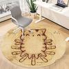 1pc Cute Cat Office Round Area Rug, Under Office Chairs Bedroom Living Room Home Decor, Room Deco, Available In Various Sizes