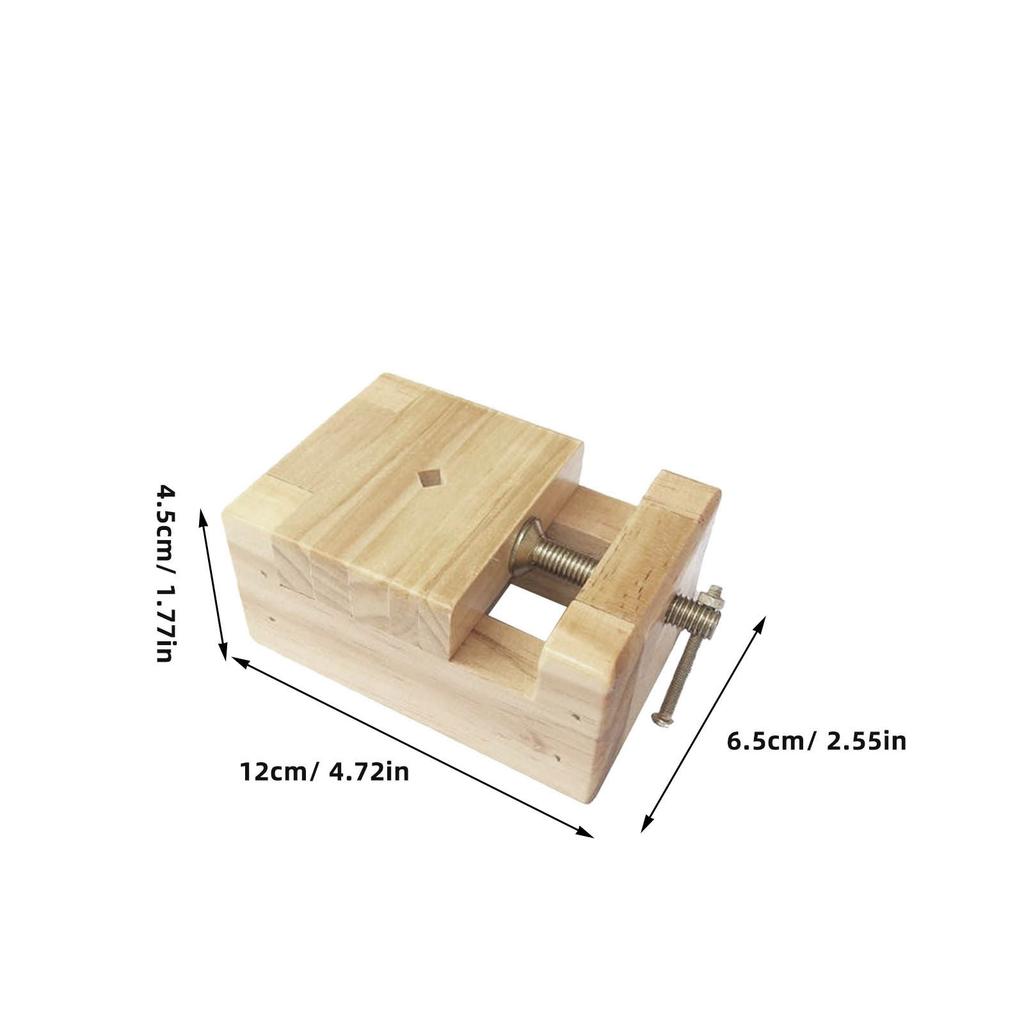 Sturdy Wood and Metal Seal Carving Bed Professional Woodworking Vise for Stone Carving Engraving Seal Making DIY Handicraft