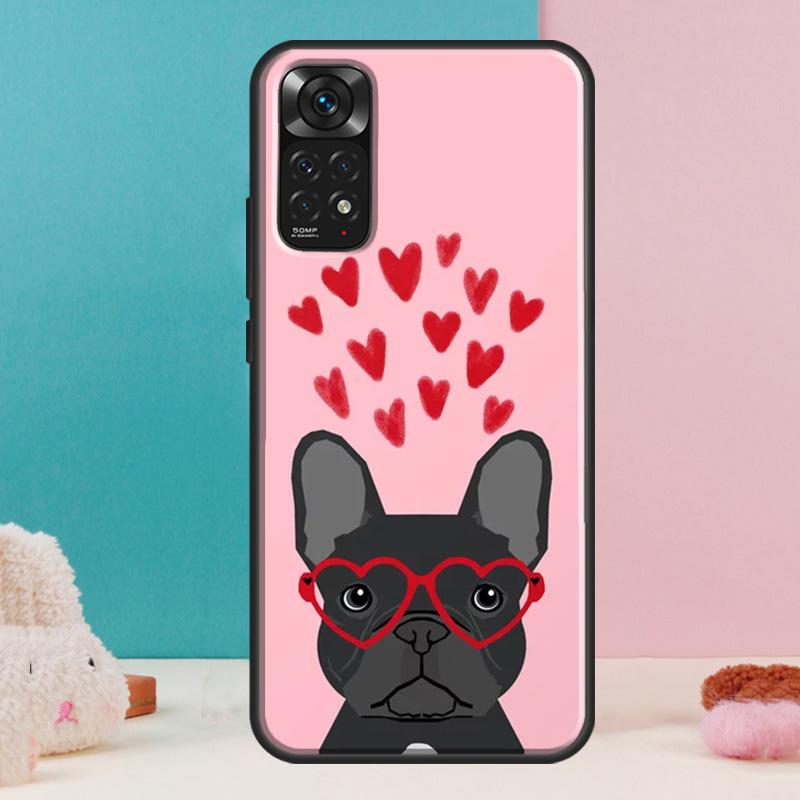 Cute French Bulldog Case For Xiaomi Redmi Note 14 13 Pro 12 11 9 10 9S 10S 11S 12S Redmi 14C 13C 10C 12C Cover