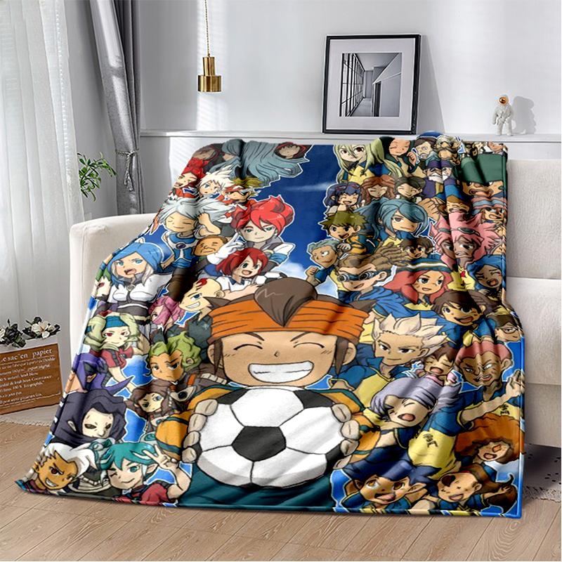 3D Inazuma Eleven Mark Evans Anime Tecknad Mjuk Plyschfilt, Flanellfilt Pläd för Vardagsrum Sovrum Säng Soffa Barn