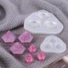 1 buc. Mini matriță din silicon în formă de diamant, realizată manual pentru accesorii de bijuterii, matriță albă pentru decorarea torturilor, furnituri de bucătărie