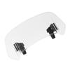 Clamp On Deflector Adjustable Motorcycle Windshield Extension Spoiler ABS