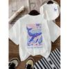 Whale Seaweed Printed Round Neck Womens T-shirt Short Sleeve Fashion Casual Shortsleeve Women Clothing