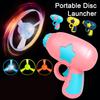 Kids Flying Disc Launcher Toy Outdoor Garden Backyard Lawn Park Toddlers Boys Girls Bamboo Dragonfly Flying Saucer Catapult Shooter Game