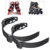 2Sets Roller Skates Strap Fastening Straps Inline Skate Strap Buckle Hockey Easy To Use With Clamp Screws Nut Replacement