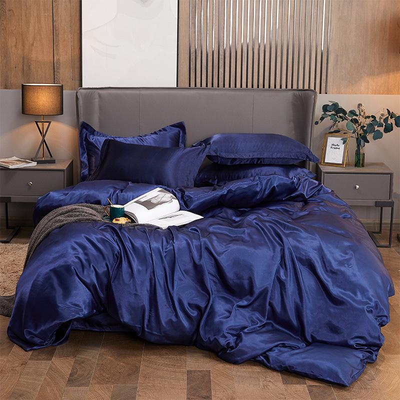 Luxe Rayon Satijn Beddengoed Set Dekbedovertrek Set Enkel Dubbel King Size Beddengoed 3-delig/4-delig Beddekbed Bedlinnen Set