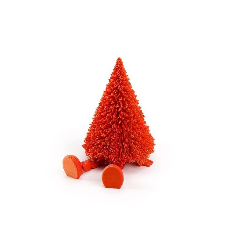3D Printed Christmas Tree Figurine Eco Friendly Movable Joints Multiple Colors Perfect For Xmas Home Decor Holiday Gifts