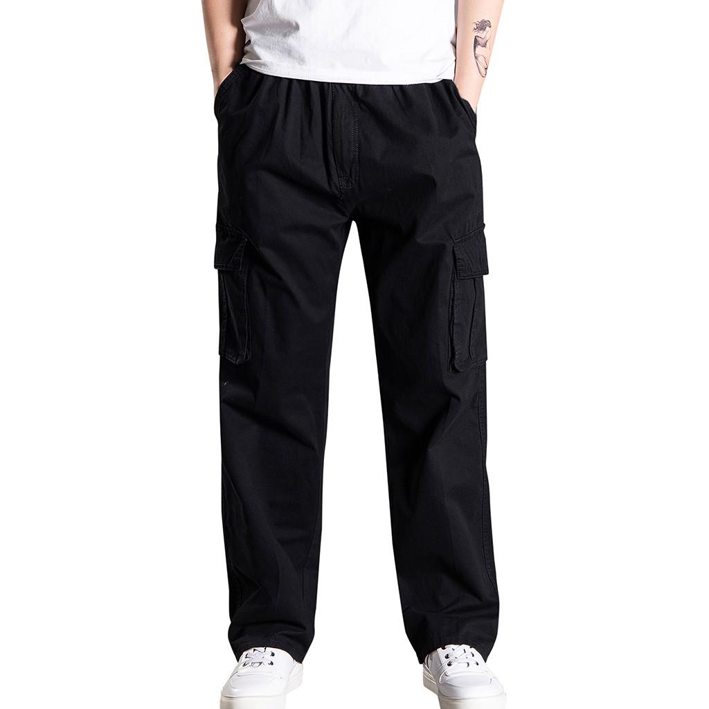 Men's Casual Fashion Loose Plus Size Outdoors Sports Trousers Long Pants
