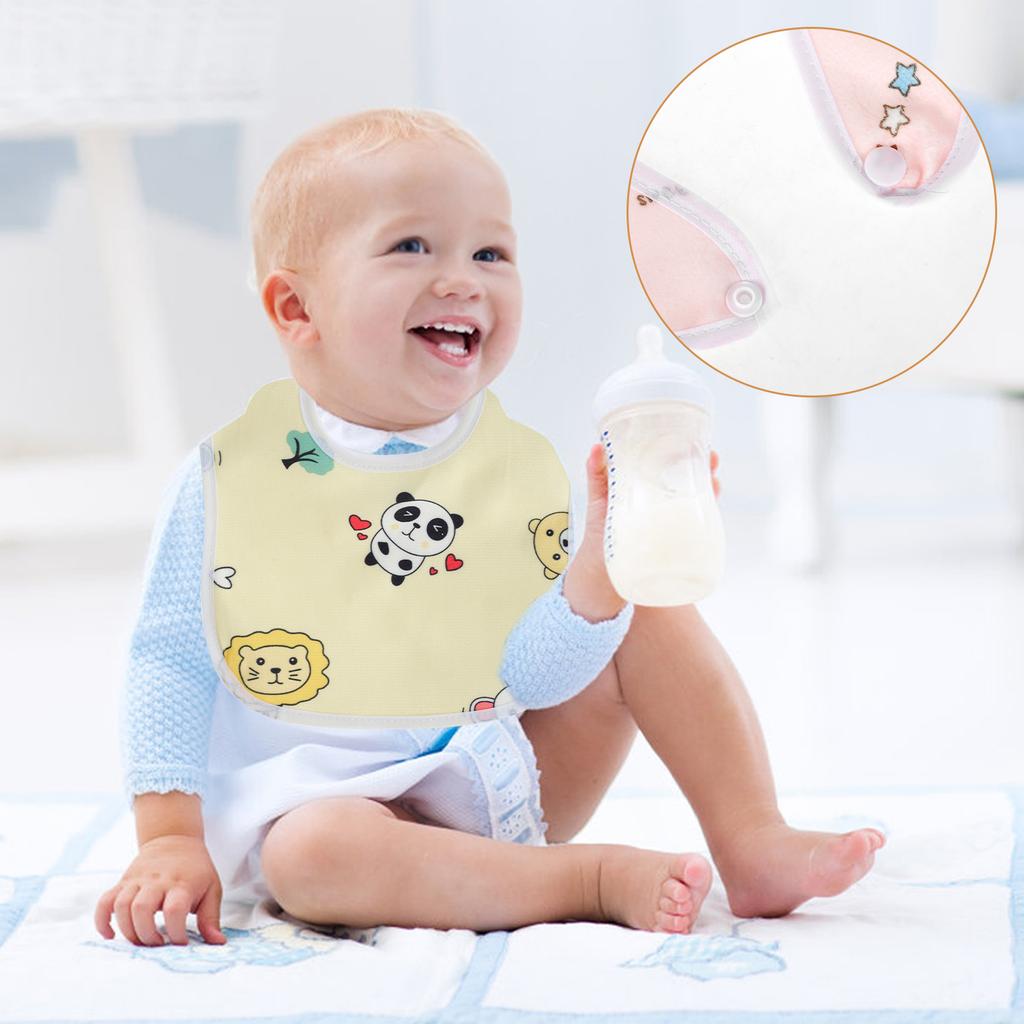 10/20Pcs Baby Bib Cartoon Pattern Pocket Lunch Feeding Bibs Baby Bib Cute Children Baby Apron Kid Burp Cloths Infant Accessories