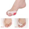 Silikónové gélové prsty na nohách s dvomi otvormi oddeľovač palca Valgus Protector Bunion Hallux Valgus Guard prekrývajúca vložka na nohy 2ks