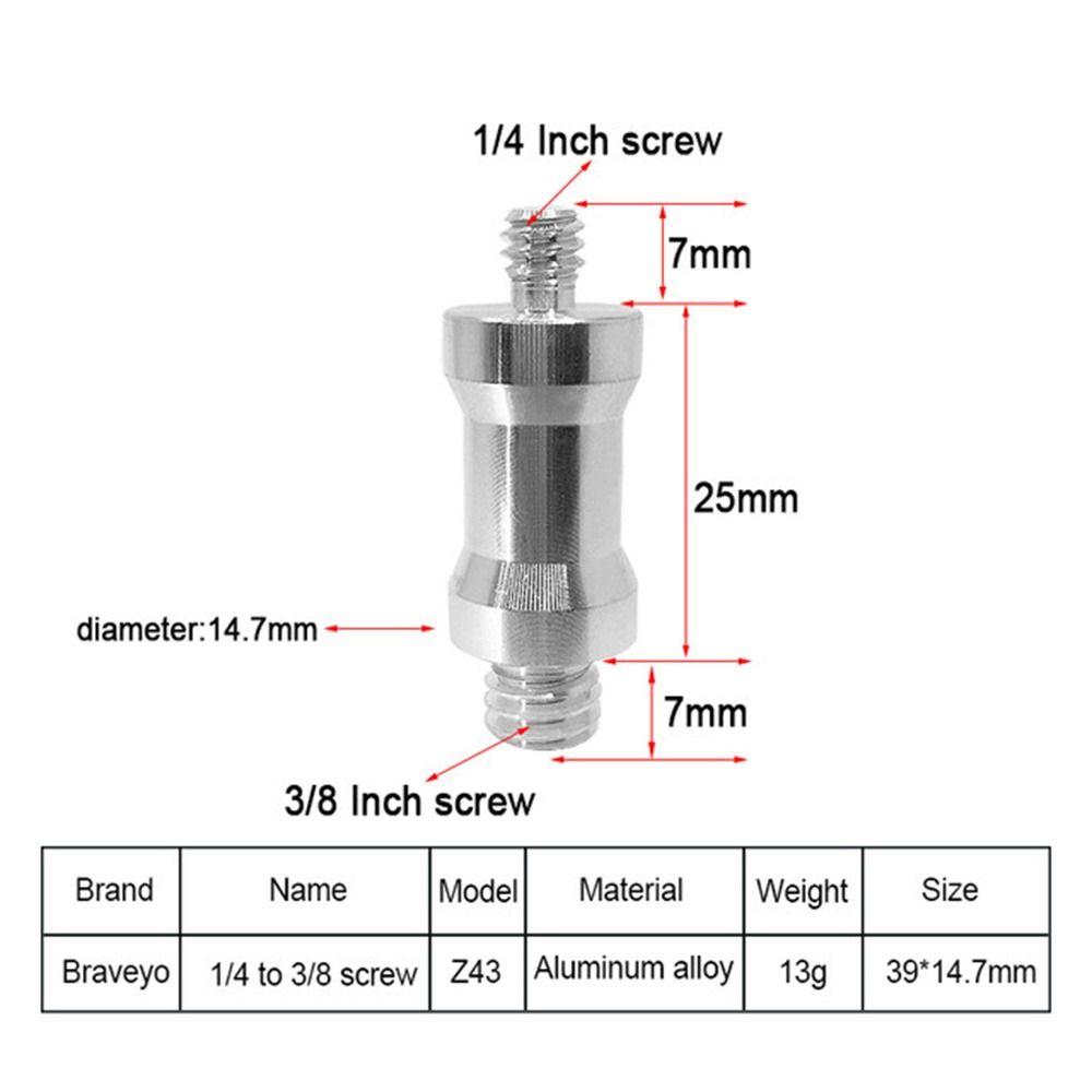 1/4 To 3/8 Camera Screw Male Female Camera Adapter Screw Tripod Conversion Screw Light Stand