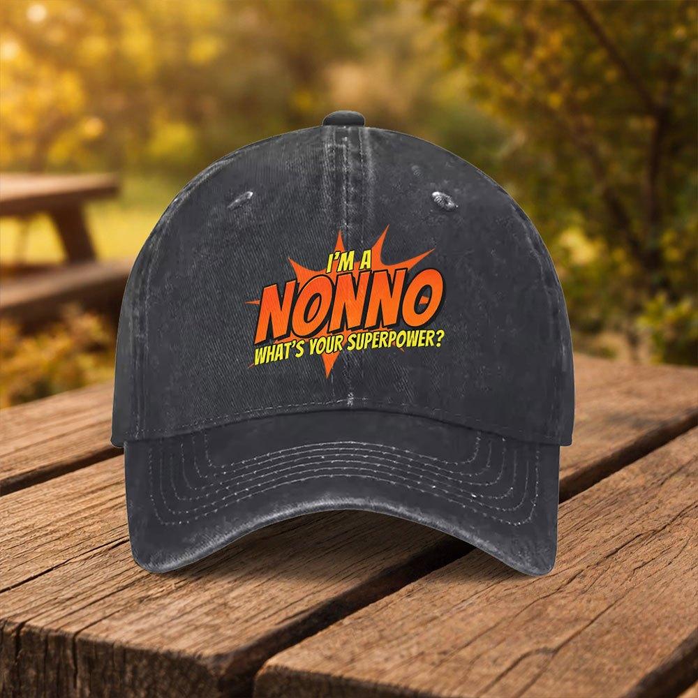 IM a Nonno Fun Print Baseball Cap Unisex Fashion Duckbill Hat Suitable for Outdoor Sports Fitness Travel And Outings MultiC