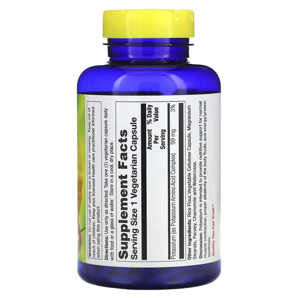 Nature's Life Potassium, 99Mg, 250 Veggie Caps