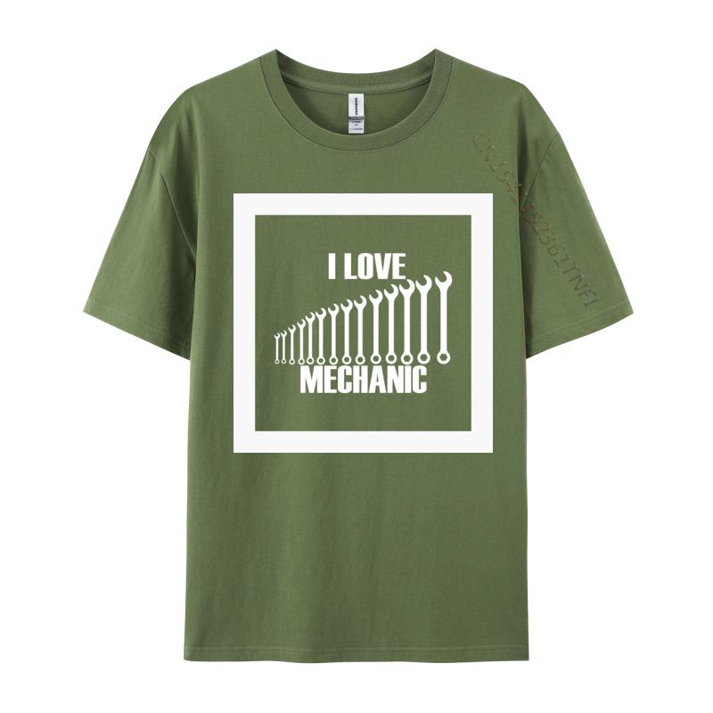 I Love Mechanic Tshirt New Fashion Crazy Top Tshirts Round Neck 100 Cotton Tops T Shirt Men Graphic Tees