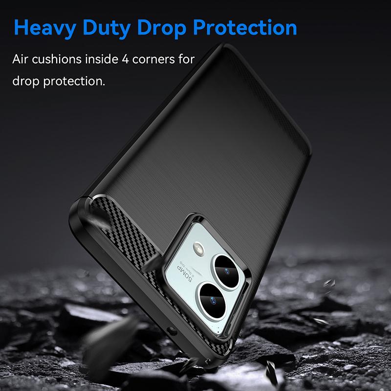 Kolfiberfodral för Motorola Moto G50 G51 G52 G53 G54 G60 G62 G64 G71 G72 G84 G85 G100 G200 Silikon Stötsäkert Telefonfodral