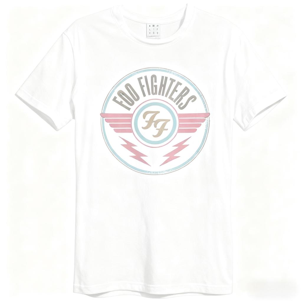 Foo Fighters Cotton Short-sleeved T-shirt Round Neck Breathable Street Trend Y2k Harajuku Style Plus Size Casual Fashion Tops