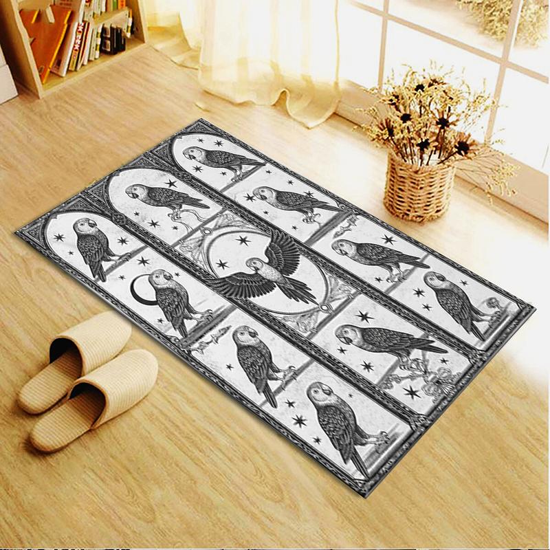 2025 New Gothic Bird Carpet Rug for Living Room Bedroom Home Sofa Decoration,Kids Play Non-slip Floor Mat50