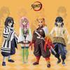 Demon Slayer Anime Veiksmo Figūrėlės - Kamado Tanjirou Nezuko Zenitsu Inosuke Miniatiūrinės PVC Kolekcionuojamos Statulėlės Gerbėjams