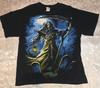 Vintage Grim Reaper Graphic Tshirt Size Large Y2K Grunge Goth Unisex T-Shirt