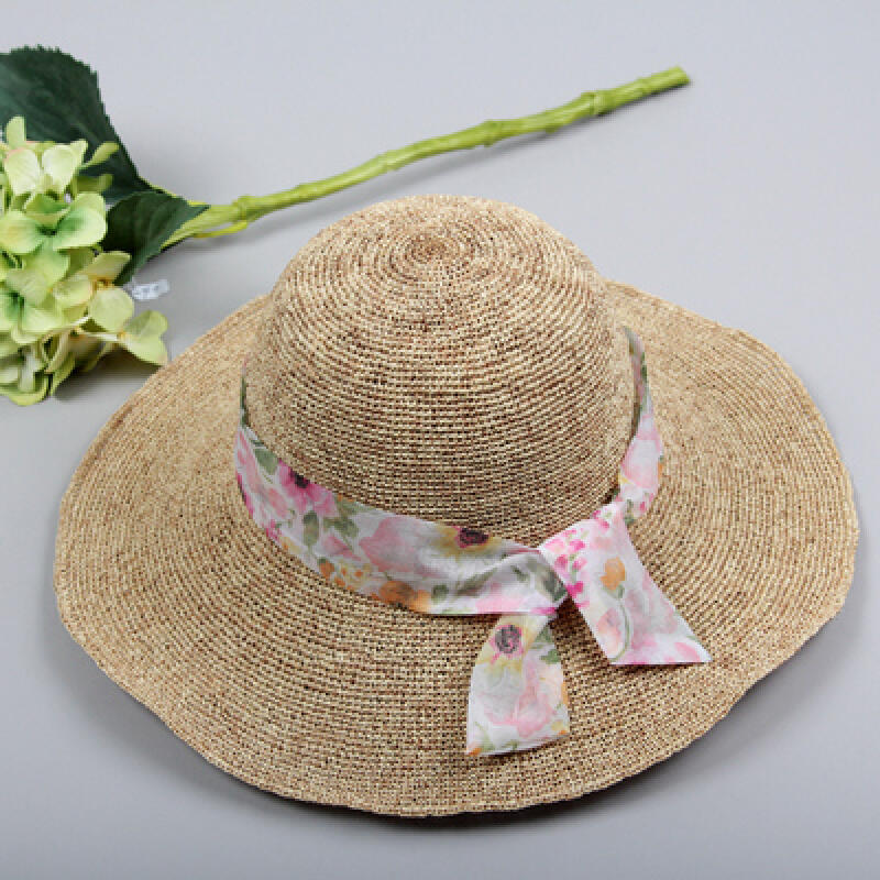 Wide-brimmed luxury straw hat - Gorgeous Holiday H820
