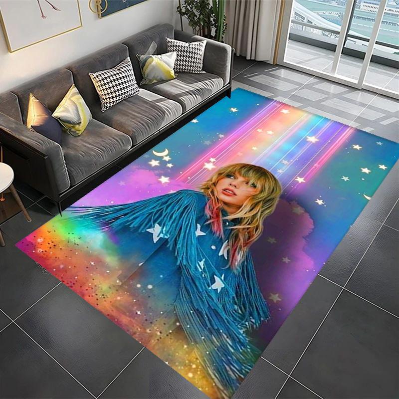 Starry Dreams Rainbow Hues Carpet Living Room and Bedroom Mats Floor Mats Dormitory Decoration Room Fashion