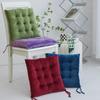 Square Chair Cushion Solid Color Fluff Thick Elastic Cushions Seat Cushion Modern Home Decor Outdoor Car Washable Pillow 40x40cm