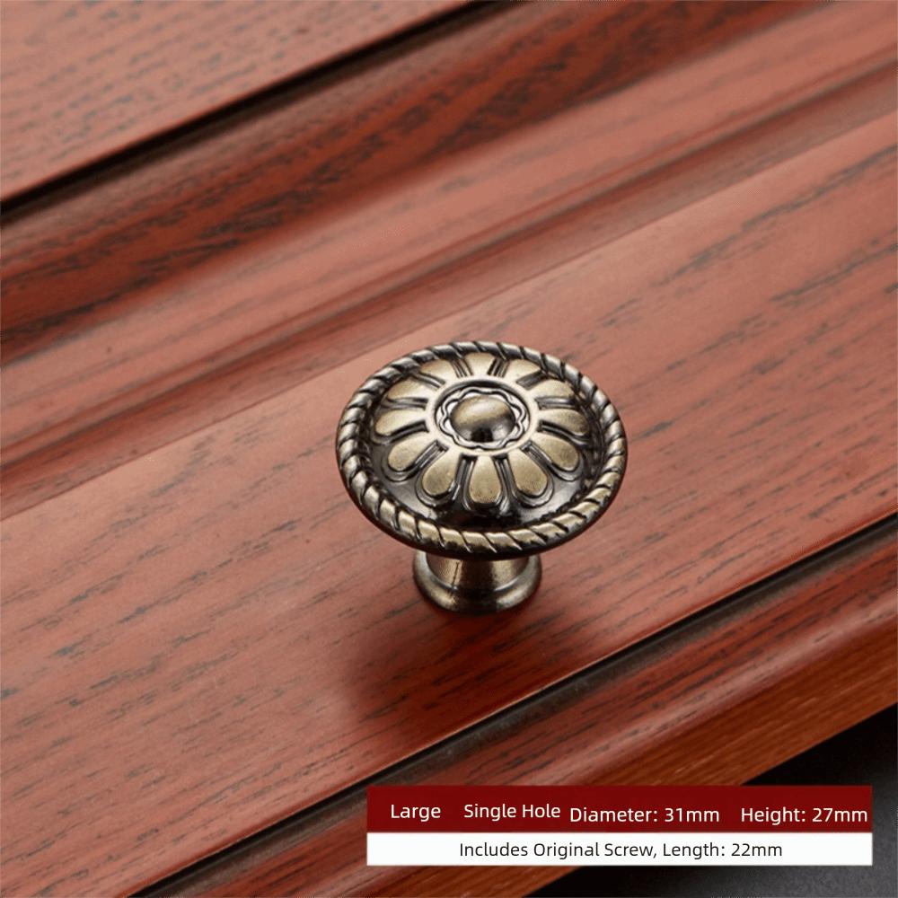 With Screw Bronze Cupboard Dresser Wardrobe Drawer Handles Furniture Hardware Door Knobs Pull Handles